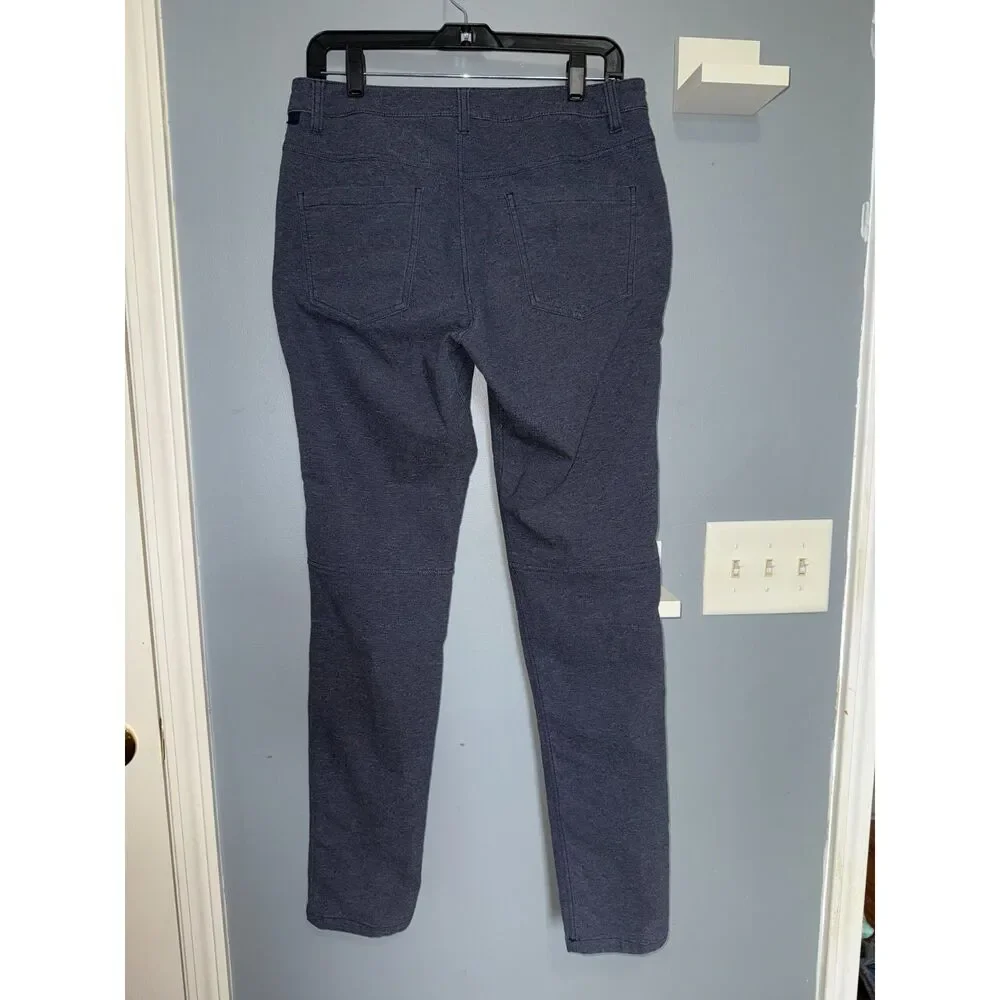 Men's Lululemon ABC Slim Tech Pants in Heathered Blue Canvas | Size 30
